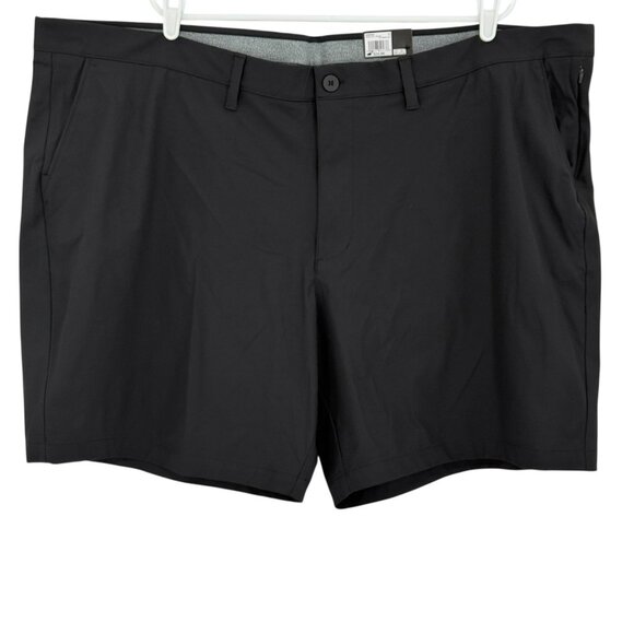 FLX Men's 4-Way Stretch Premium Black Shorts Big Tall Size 54 Inseam 8" NWT - Picture 1 of 10